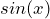 sin(x)